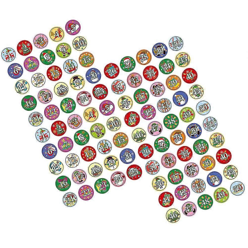 Adhesive Labels for Candy Sealing with 20 Sheets Assorted Color Design