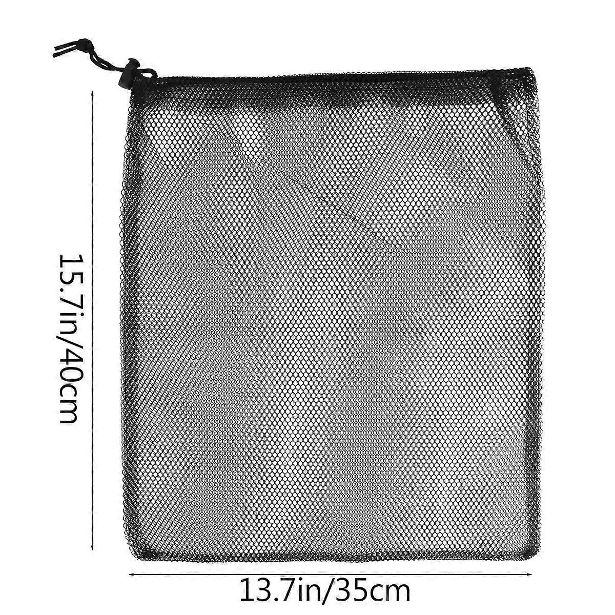 Breathable Mesh Bundle Pocket Cinch Backpack Storage Pouch for Shopping 6Pcs