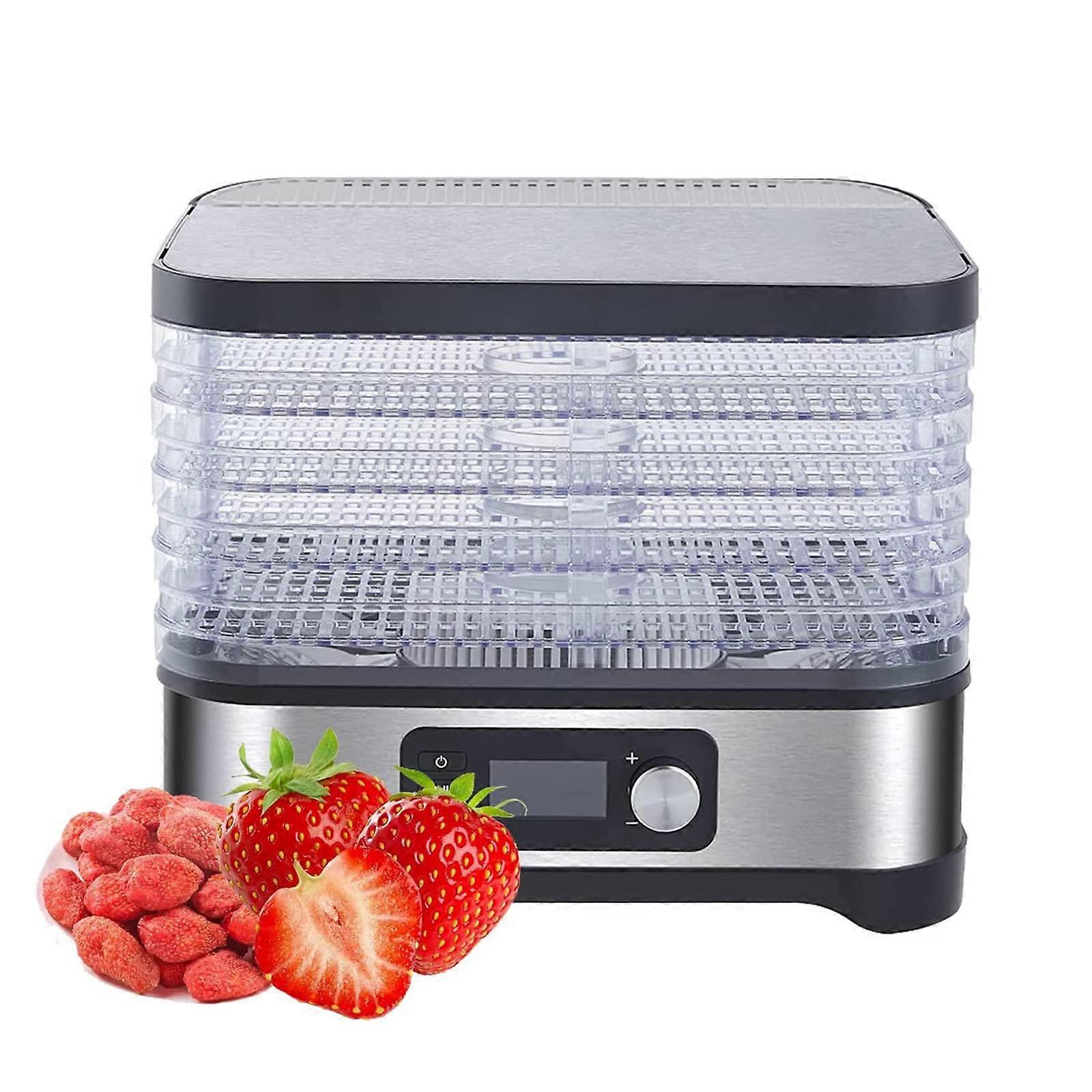 Food Dehydrator with Large Capacity 5 Layers, Smart Temperature Control Fruit Dryer for Vegetables