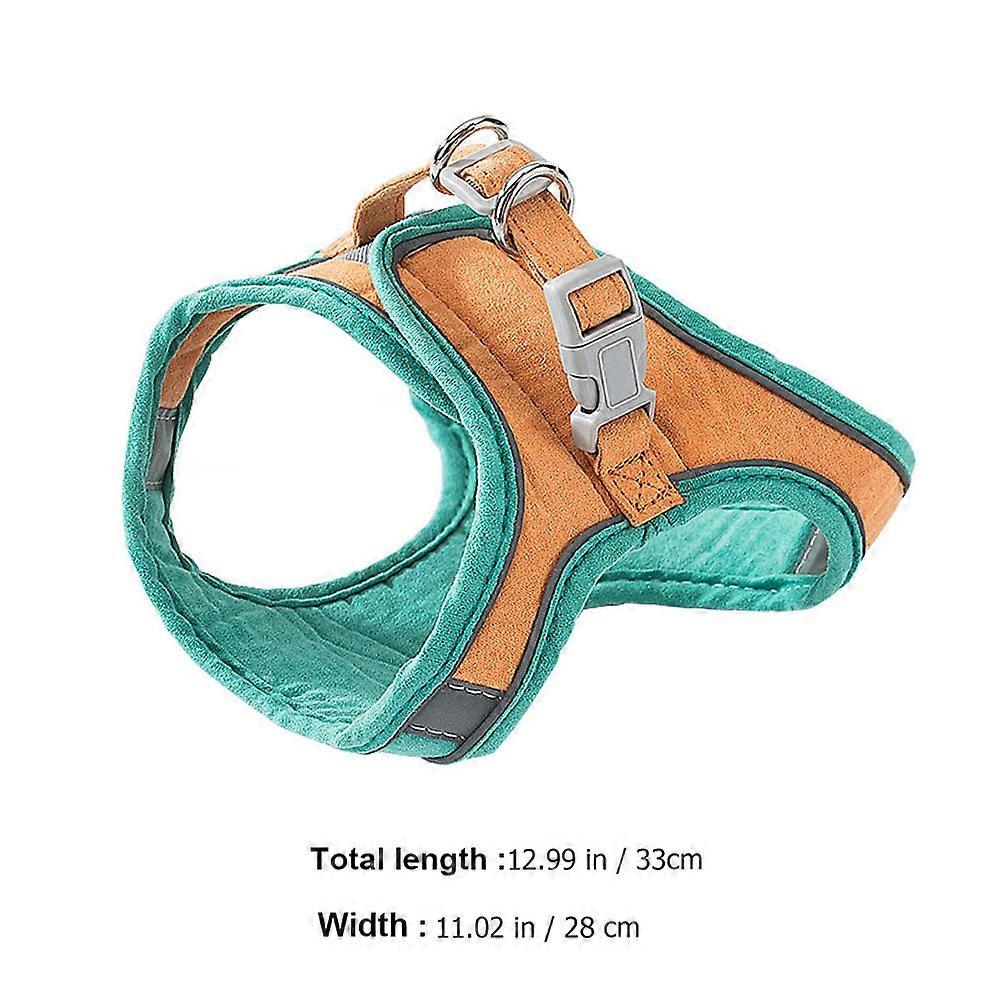 Rope Orange for Pet Use 1Set Adjustable Vest Harness Leash