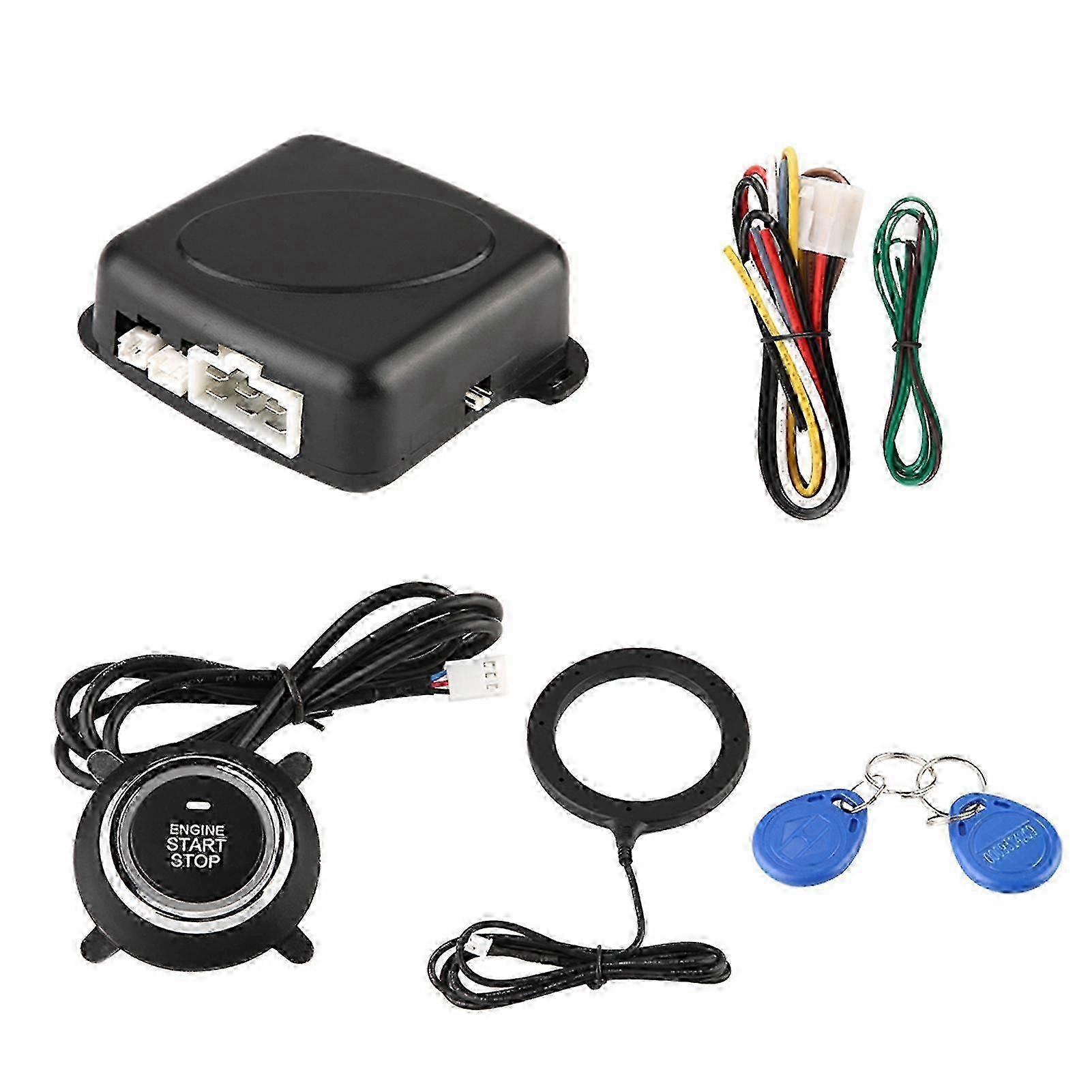 Universal Car Alarm System with Push Button Start Stop 26-27s