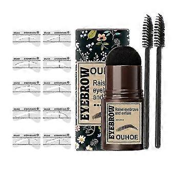 2026 Ouhoe Seal Eyebrow Powder Stick Thrush Eyebrow Imprint Lazy Waterproof Sweat-proof Hairline Shadow Powder Dark Brown-3607643638767