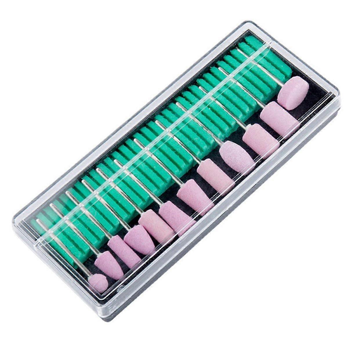 12pcs Professional Nail Drill Bits Set for Precision Nail Shaping and Rust Resistant Use