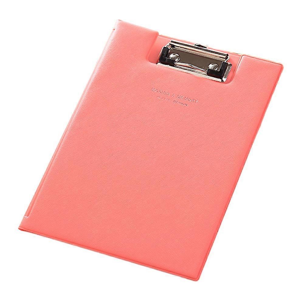 Simple PU Leather File Folder Color Folding Contract Folder A4/A5 Clipboard Gift