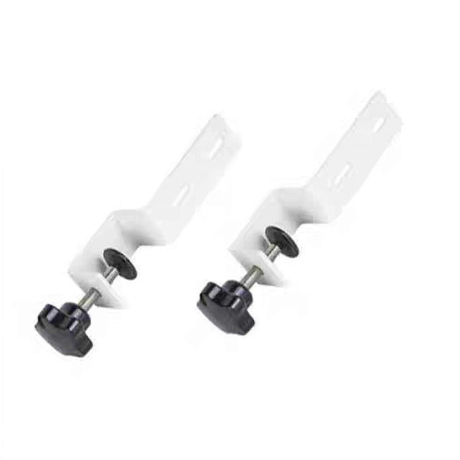 Versatiles U Shape Pegboard Support Brackets for Stable Fastening Corrosions Prevention and User Friendly Assembly  White