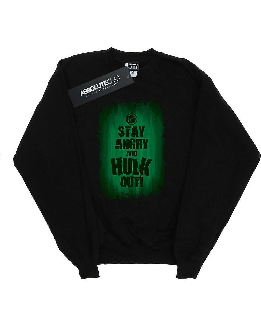 Marvel mannen Hulk verblijf boos Sweatshirt