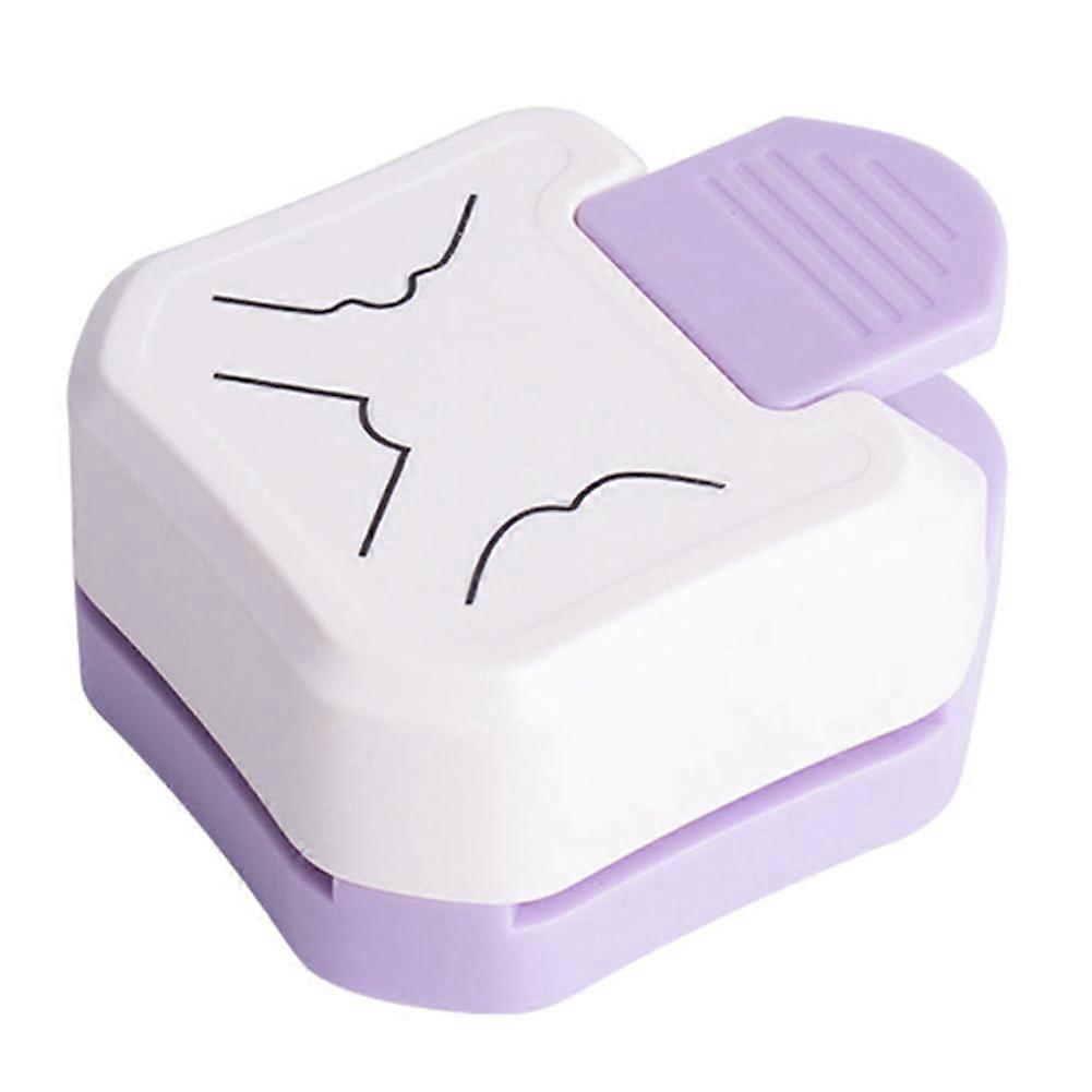 Corner Rounder Punch Paper Cutter Tool with MultiAngle Cutting for DIY Crafts Scrapbooking Purple