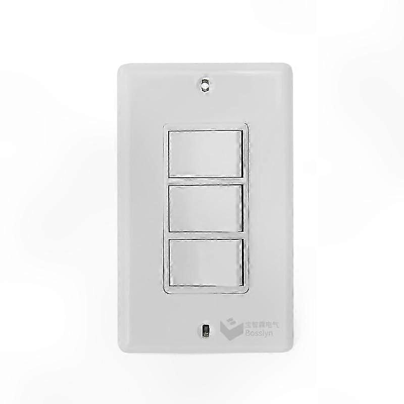White 110V 15A Wall Switch for Light and Fan, 4-Function On/Off Replacement