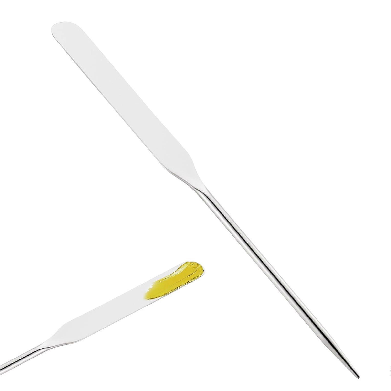 Makeup Spatula Stainless Steel for Foundation Mixing, Reusable Cosmetic Tool for Precise Application