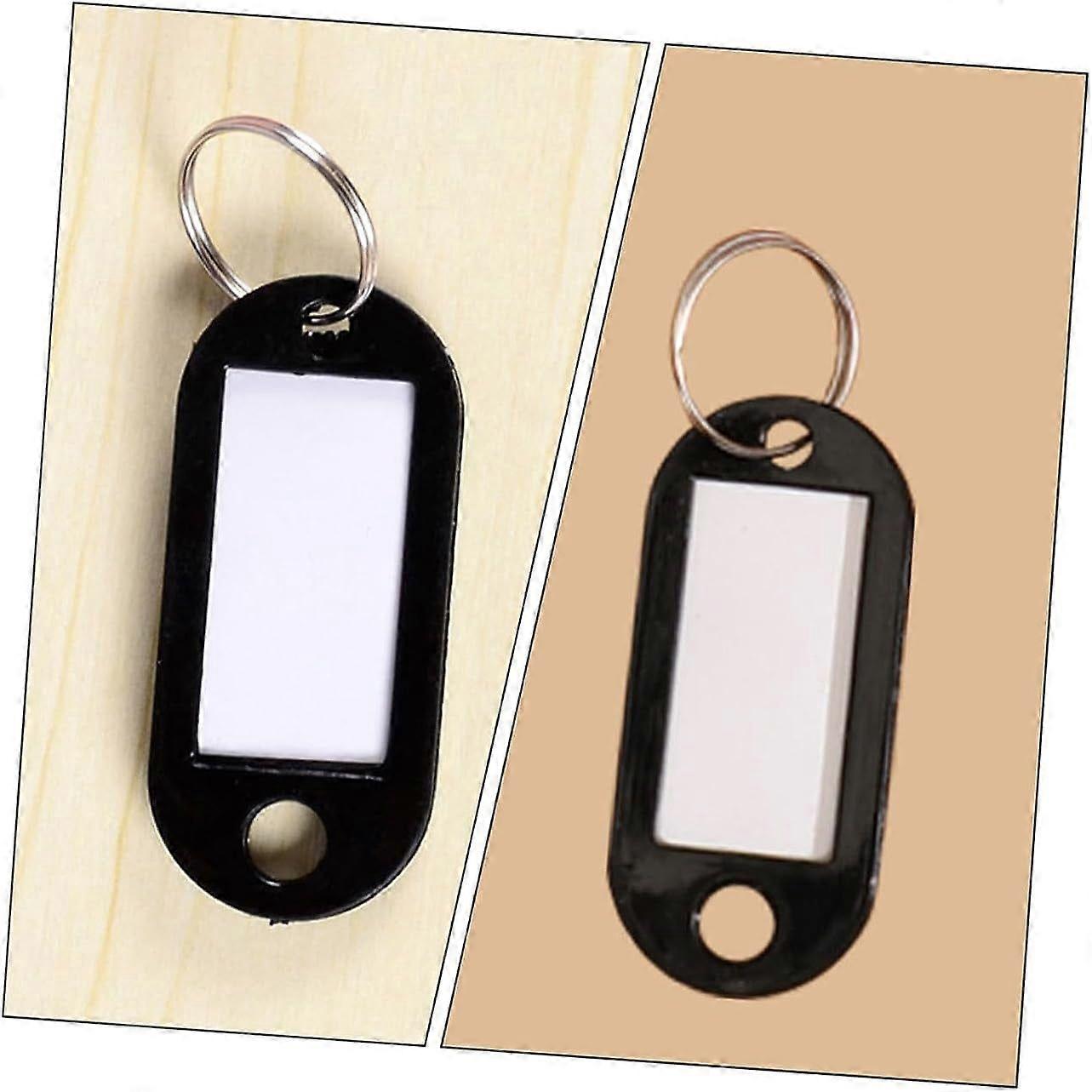 100pcs Writable Key Ring Key Rings Tag Pet Accessories Compact Key Labels