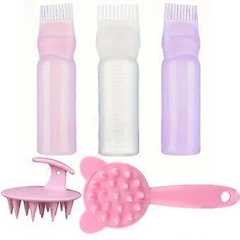 Hair dye bottle, hair salon/home perming solution bottle, hair softening shampoo bottle, medicated comb, perming and dyeing shampoo bottle, 
