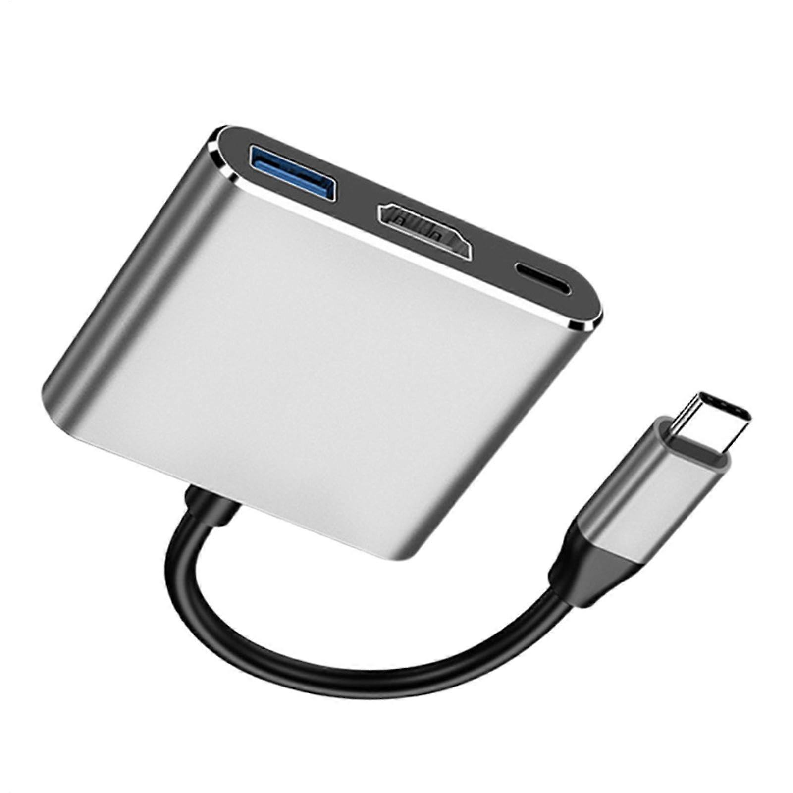 USB C Hub Multiport Adapter 4K UltraHD Display 100W Fast Charging Aluminum 5Gbps Data Transfer