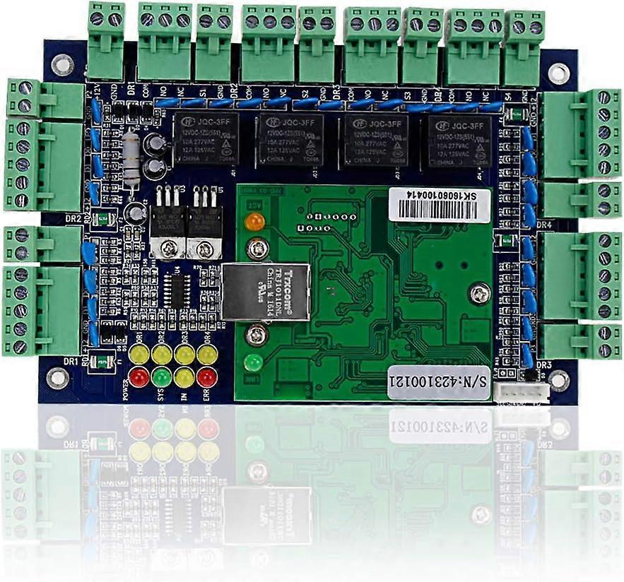 4 Door Network Access Control Panel with TCP/IP Board and Wiegand Reader for Easy Installation