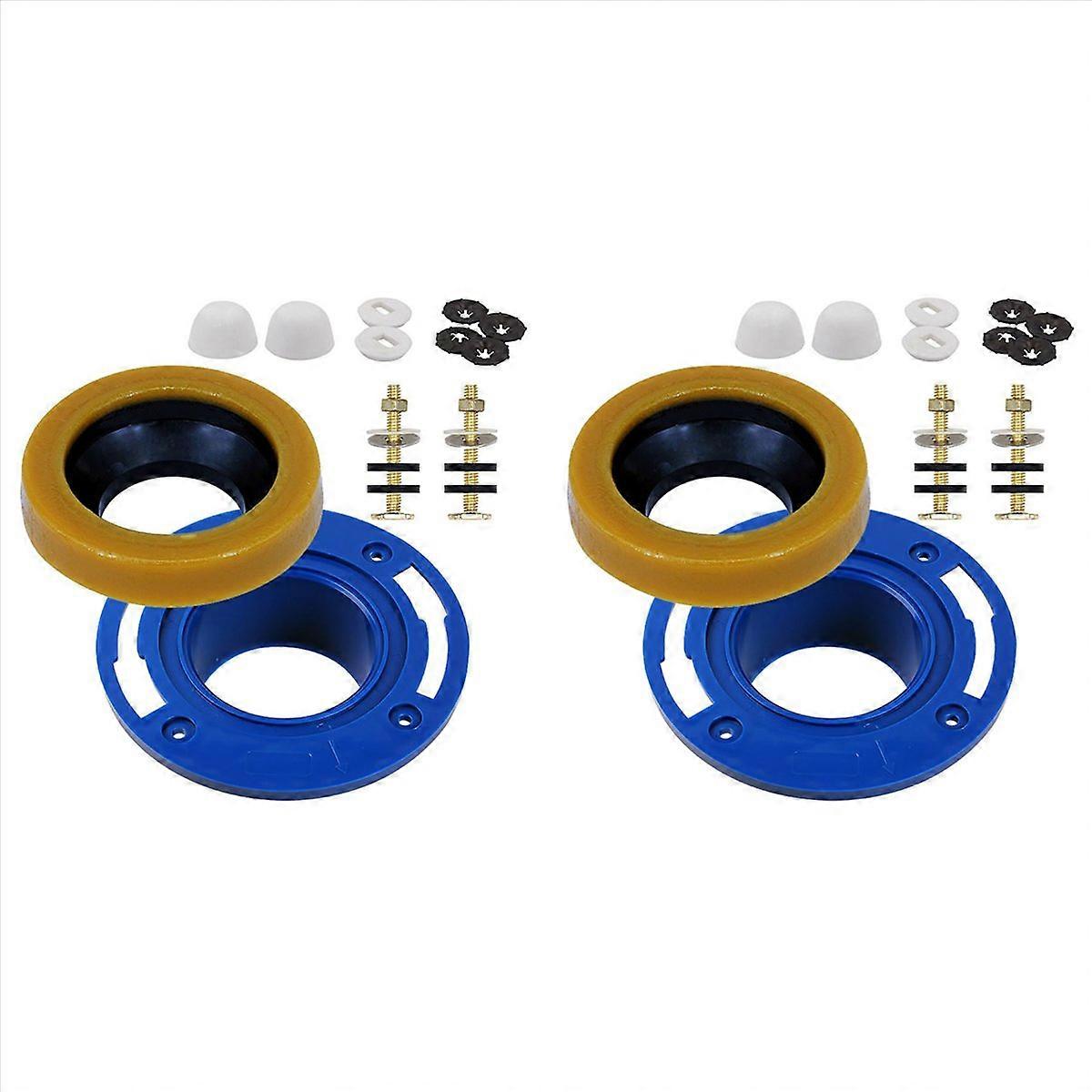Toilet Flange with Wax Ring for Toilets Replacement Kit