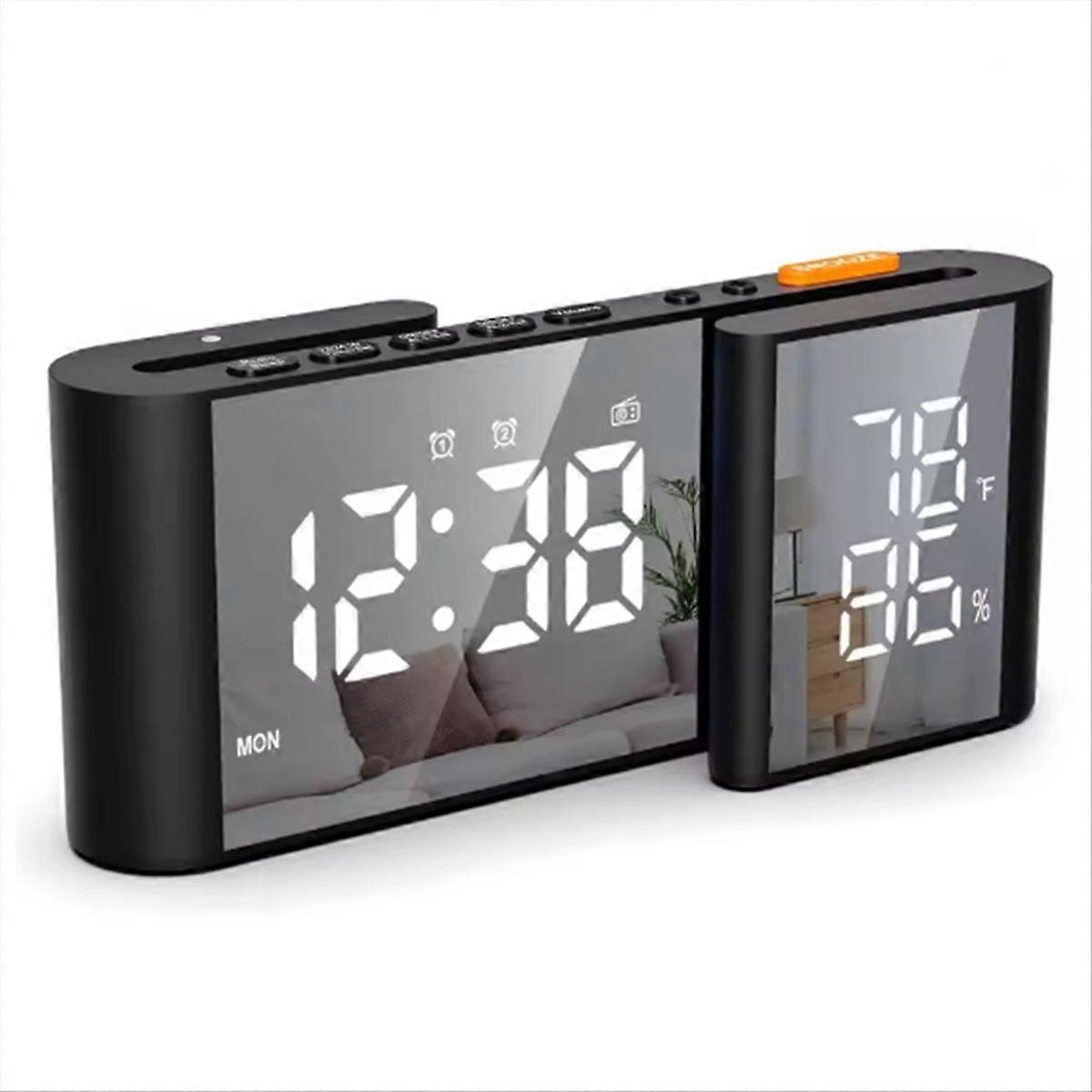 Alarm Clock Radio Large Dual Display Screen