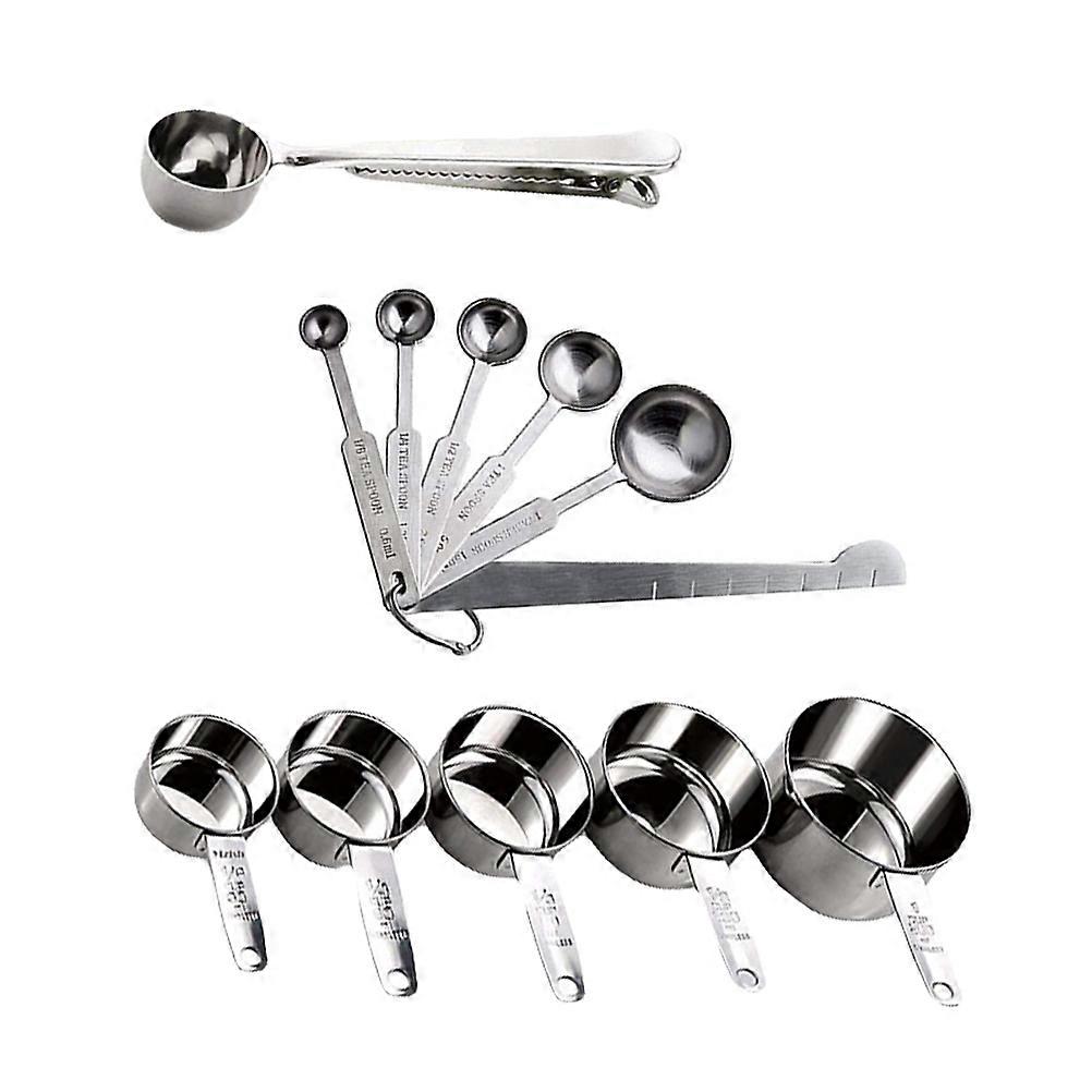 Spoons Baking Tools for Kitchen 12Pcs Measuring Cups and Spoons Set