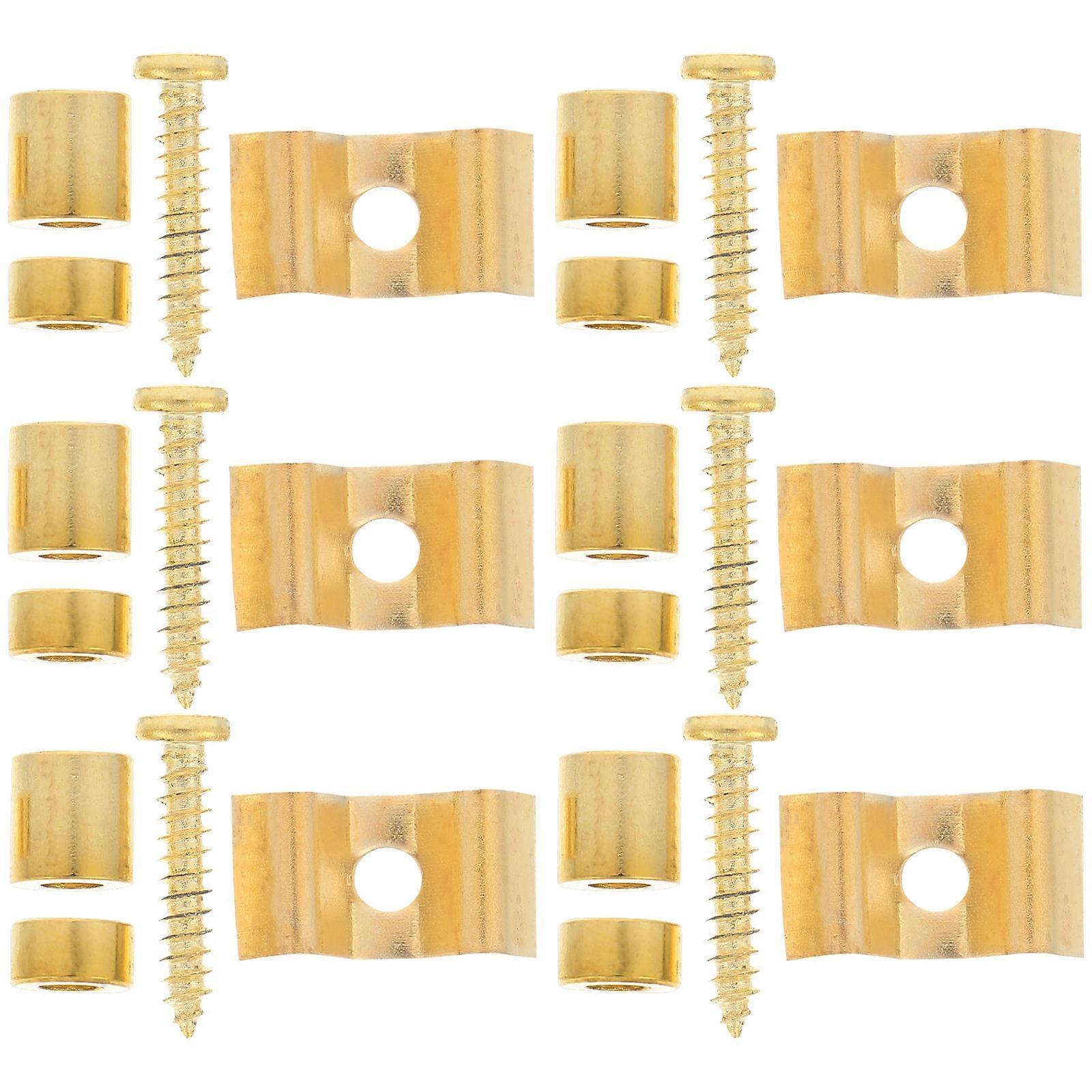 Guitar String Metal Retainer for Stable String Fixing 10Set Golden