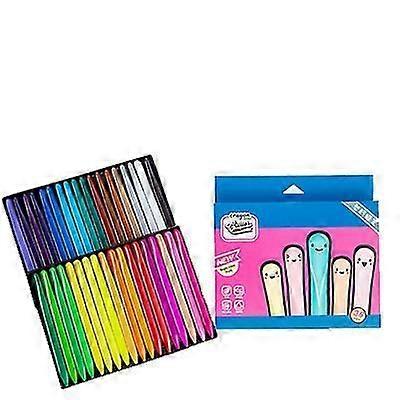 36 färger triangel kritor för barn Teckning