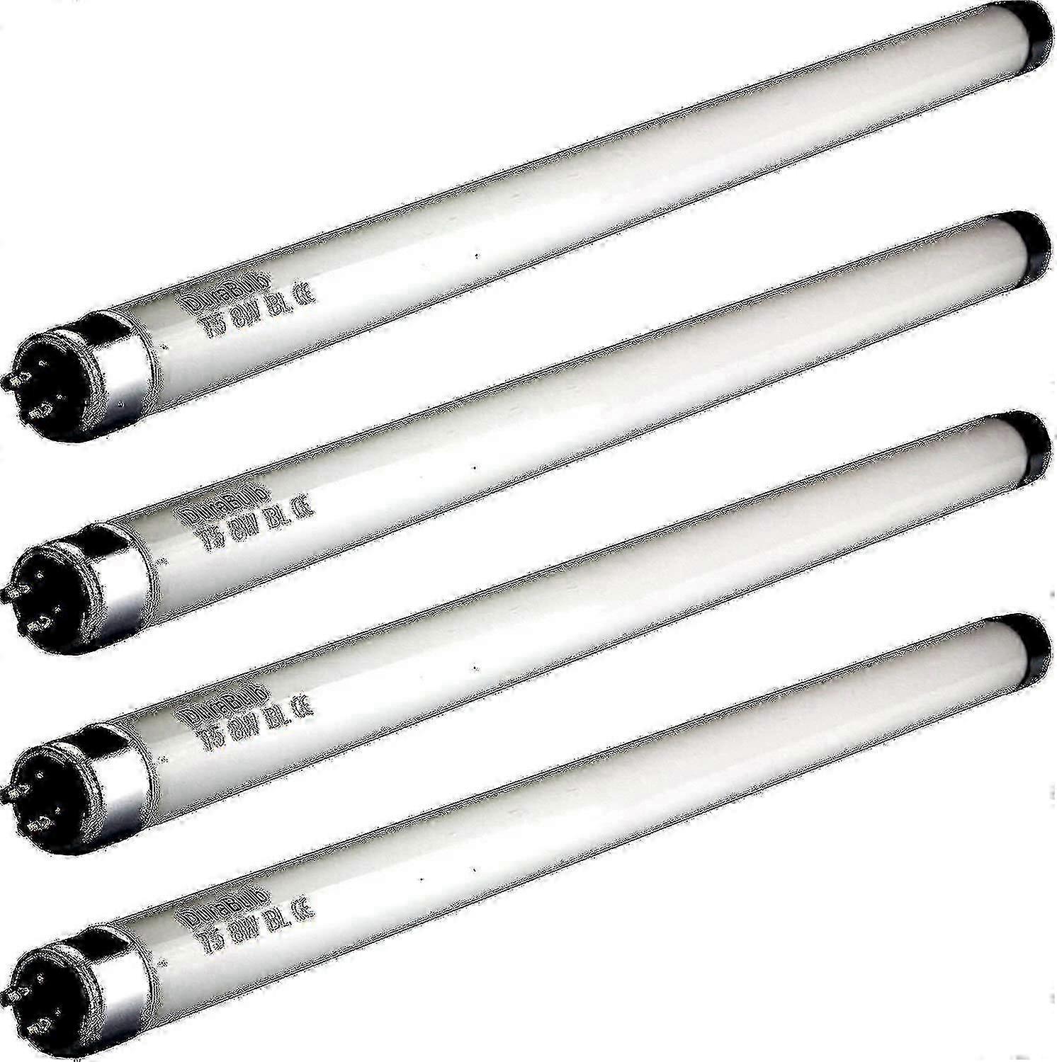 Conjunto de 4 lâmpadas UV T5 de 8W para matar moscas, compatíveis com eletrocutadores de insetos de 16W e 30 cm (12 polegadas).