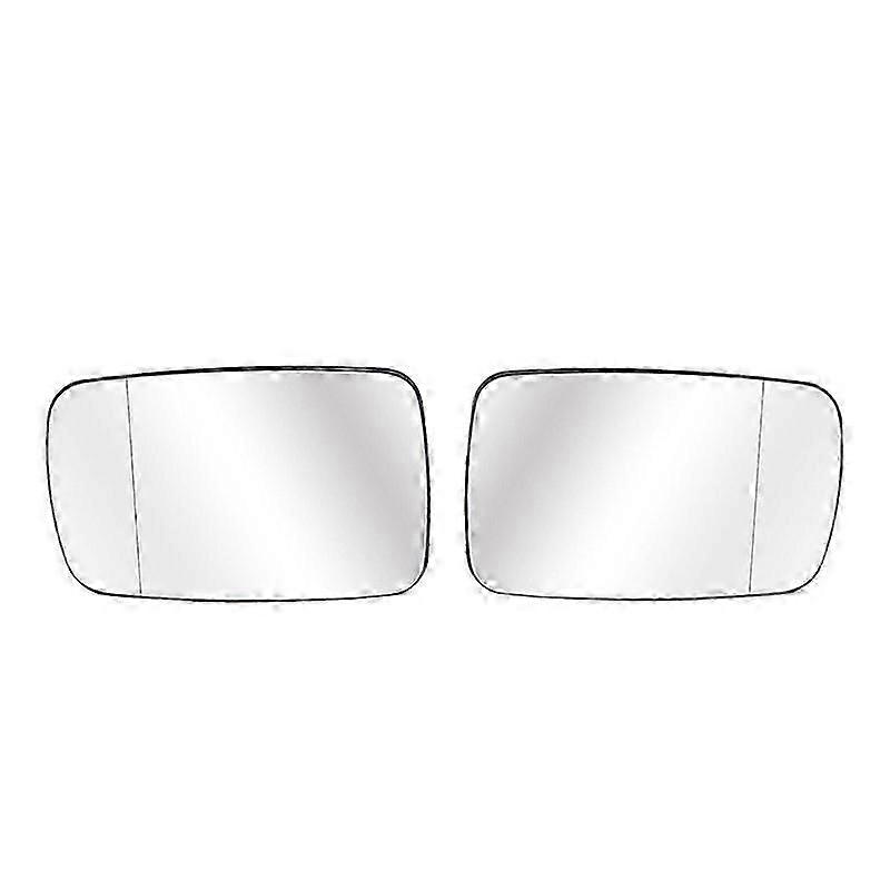 2 x Side Wing Mirror Rearview Mirror Glass Heated For- E39 E46