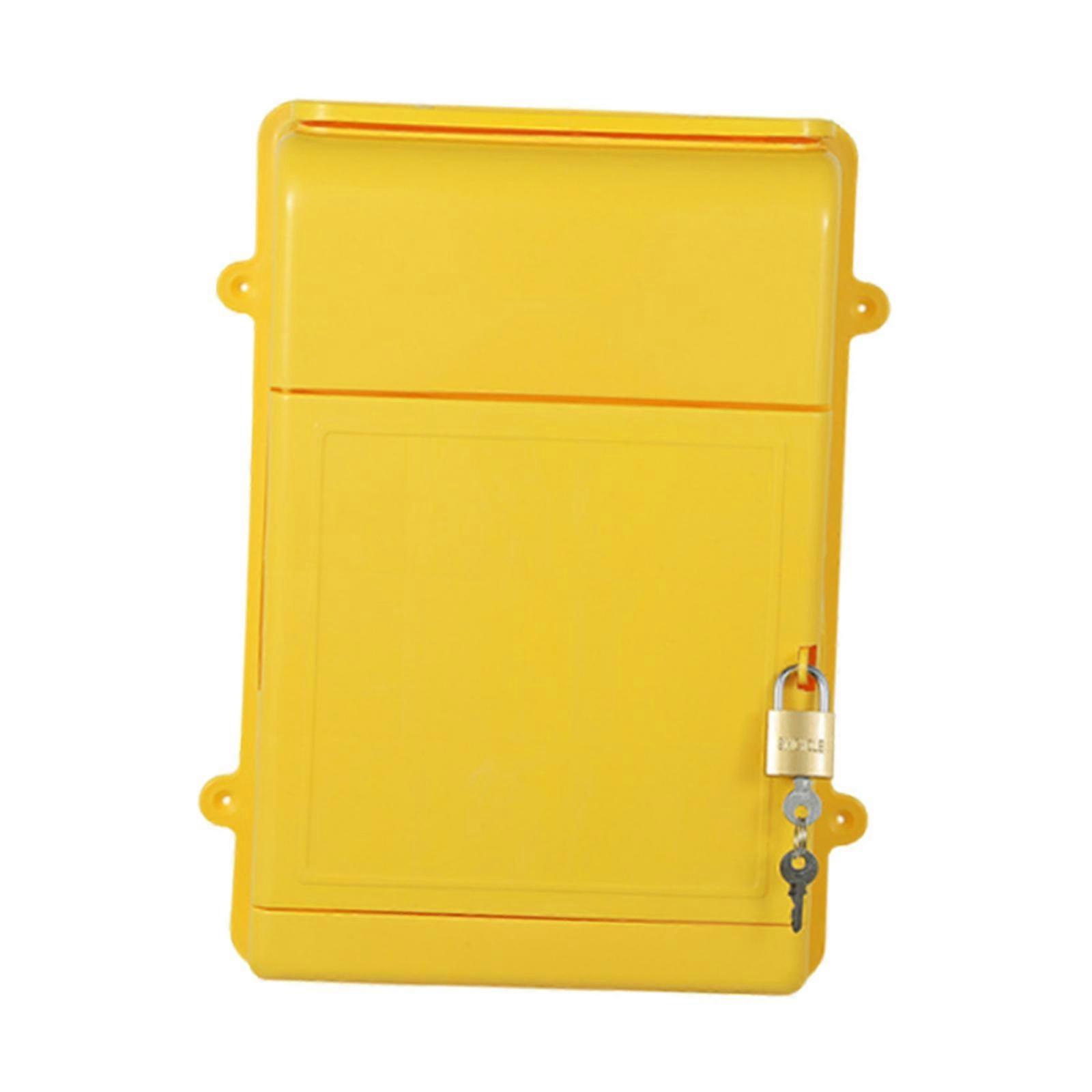Wall Mounted Mailbox Drop Box Hollow Backplate Multifunctional Postbox