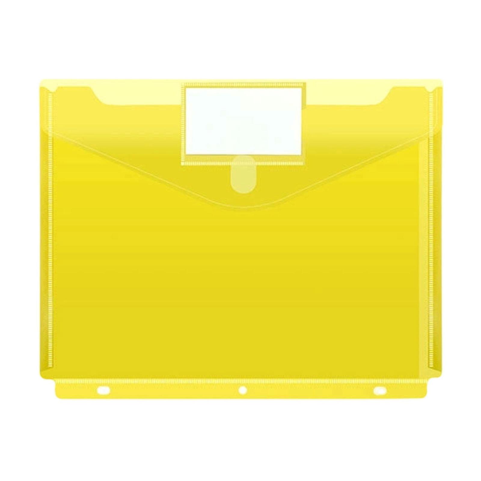 3-Hole A4 Document Pouch With Label(A,Plastic)