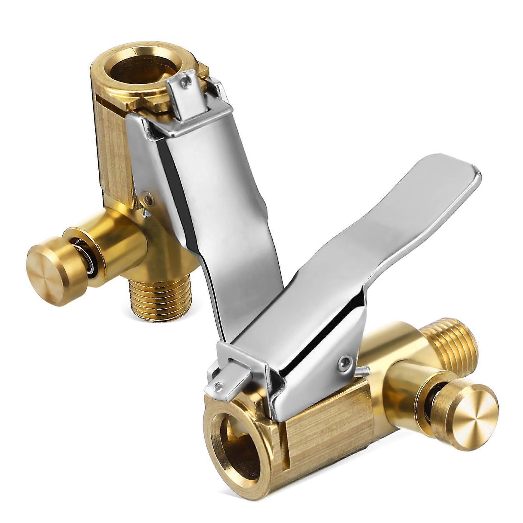 2pcs Quick Connect Locking Air Chuck with OneHand Release Button for Tire Inflator Accessories