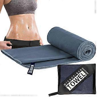Toalha de viagem em microfibra 40x80cm, secagem rápida, ultra absorvente, ideal para academia, praia, ioga, fitness e camping.