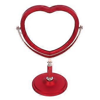 Vanity Table Mirror Heart Shaped Makeup Mirror Girls Tabletop Mirror Wedding Mirror Desk Vanity Mirror