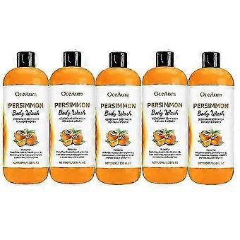 Persimmon Body Wash til lugtkontrol - Rensende deodoriserende sæbe til alle aldre