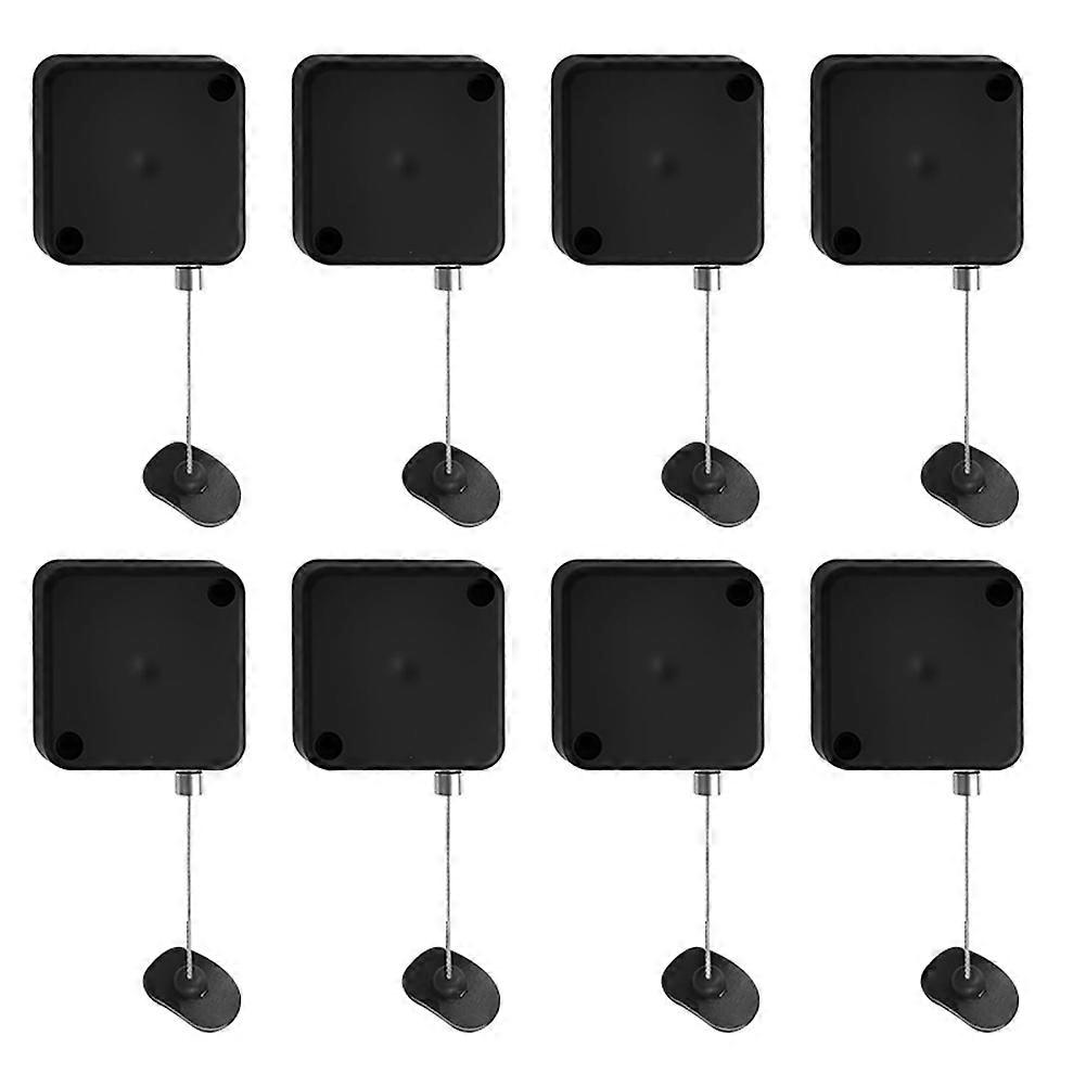 8pcs Remote Control Tether TV Remote Control Leash Retractable Safety Lock with Adjustable Strap A