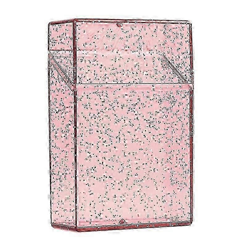Portable Shining Clear Plastic Cigarette Case for Smokers