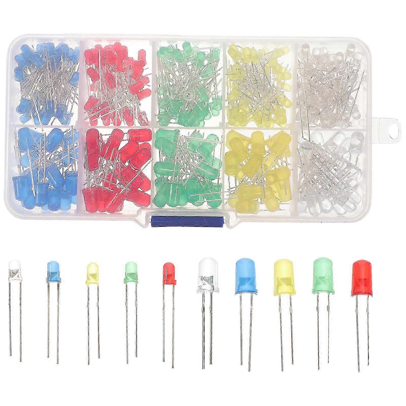 Assorted Single Emitting LED Diodes Small LED Lights for Craft DIY Projects