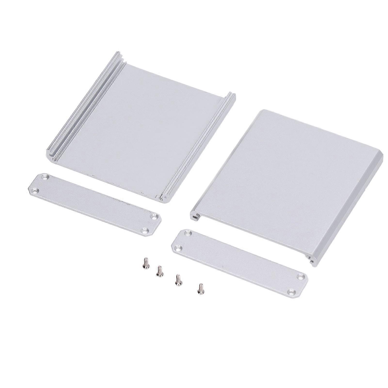 Aluminium Electric Box Waterproof Junction Enclosure Case Split Type for DIY Silver