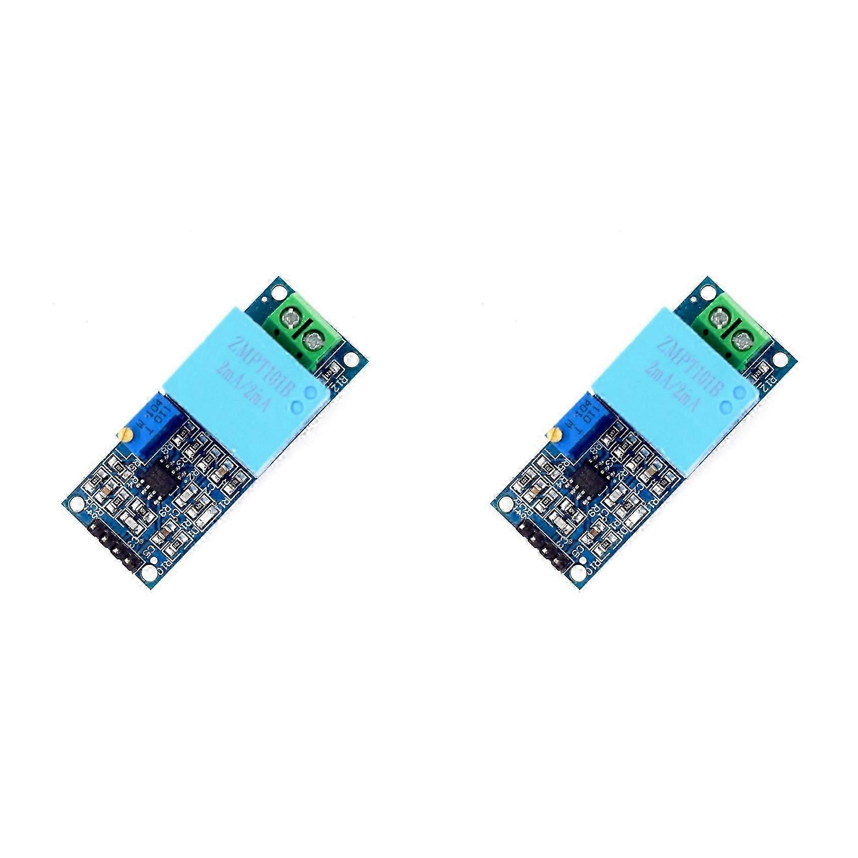 2 Pack ZMPT101B Unidirectional AC Voltage Sensor Module for Arduino Mega