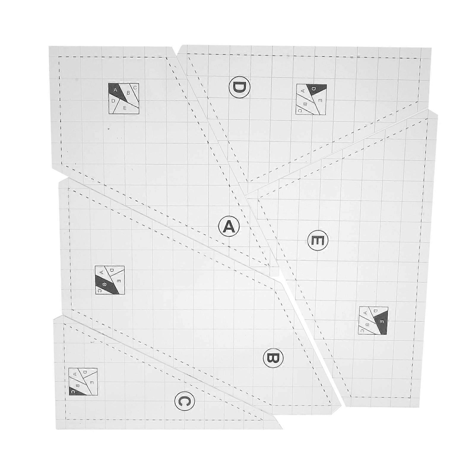 Clear Sewing Template Quilting Tool for DIY Use 1Set