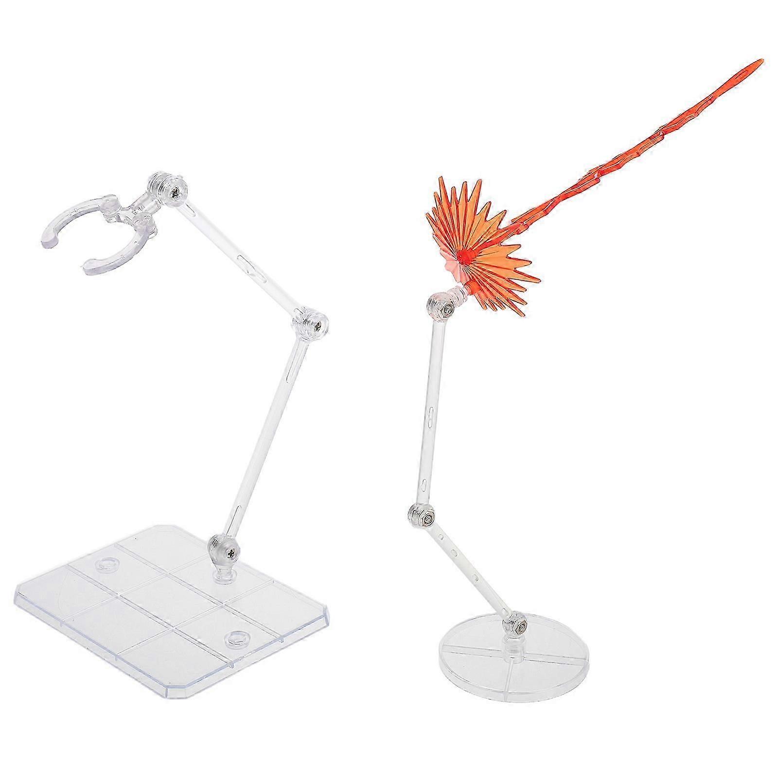 Model Special Effect Figure Assembly Holder with Stand for Display 1Set Red Plastic