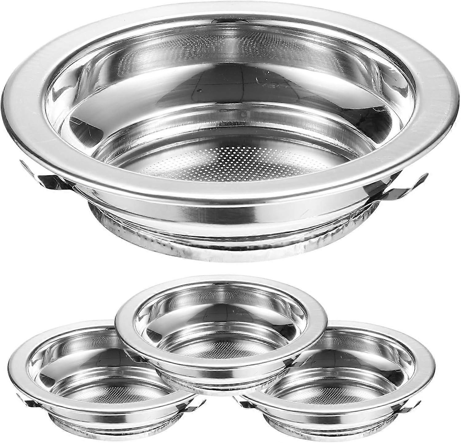 4pcs Replacement Steel Strainer Brewing Infuser Filter Insert Teapot