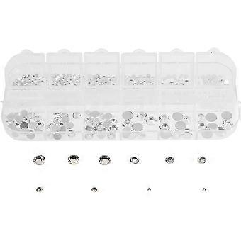 1 zestaw Nail Art Decors Plastikowe akcesoria do paznokci Rhinestone DIY Ozdoby do manicure