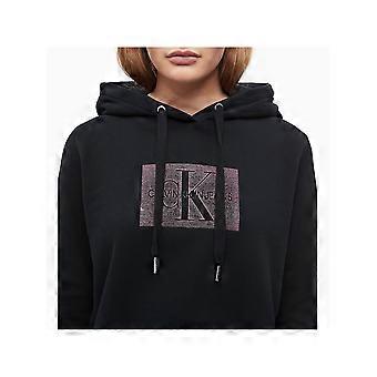 Calvin Klein handwriting Sweatshirt Women Black