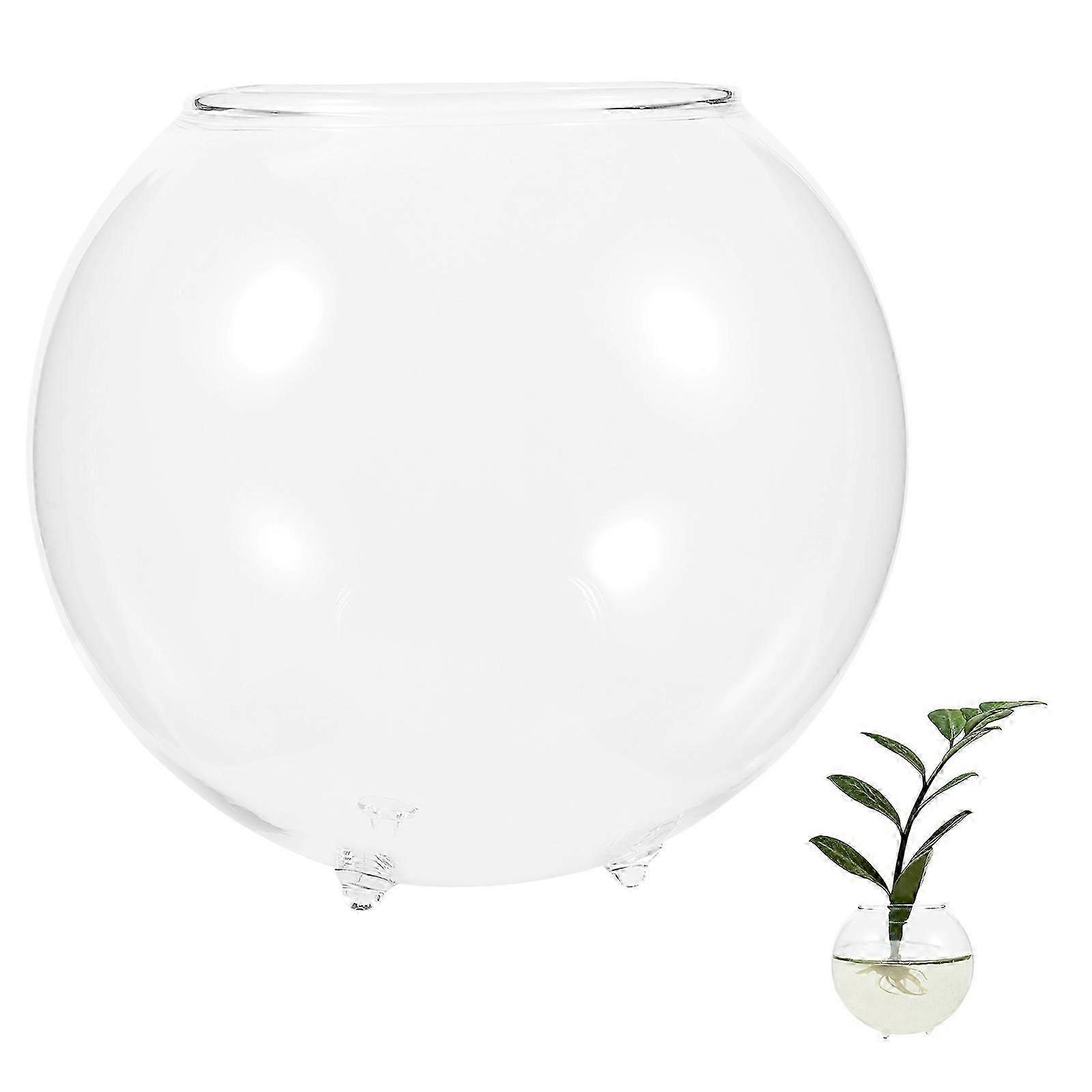 Transparent Desktop Fish Bowl 3Pcs Multi-Function Home Decor