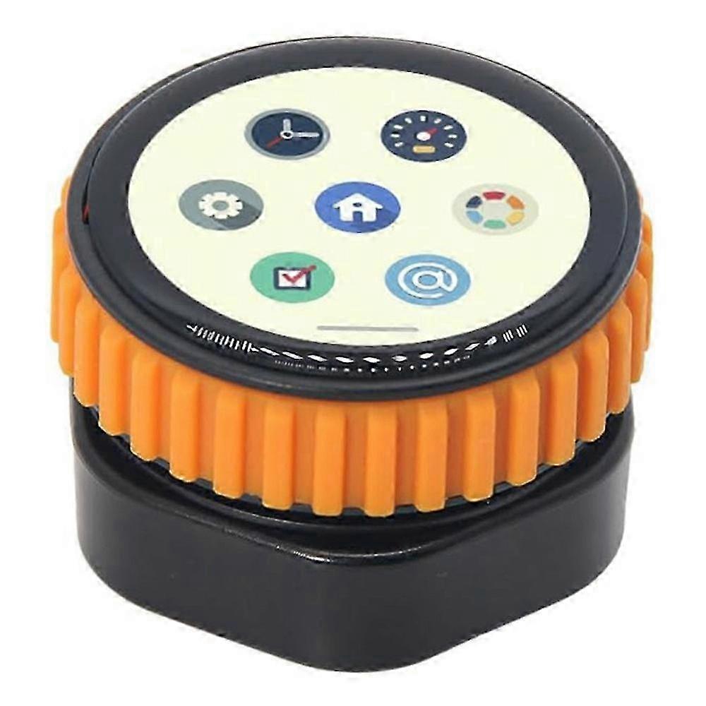 T-Encoder-Pro Rotary Encoder Wireless Module Development Board with 1.2 Inch AMOLED Touch Display (Orange Border)