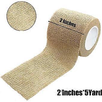 Verpakking met 12 rollen zelfklevende verbanden - Speciaal voor huisdieren, elastische, ademende, zelfklevende sporttape op rol (5 cm x 4,5 meter).