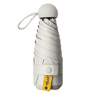 Guarda-chuvas dobráveis ​​pequenos com 6 dobras para sol e chuva, proteção UV UPF 50+, ideais para caminhadas e viagens ao ar livre.