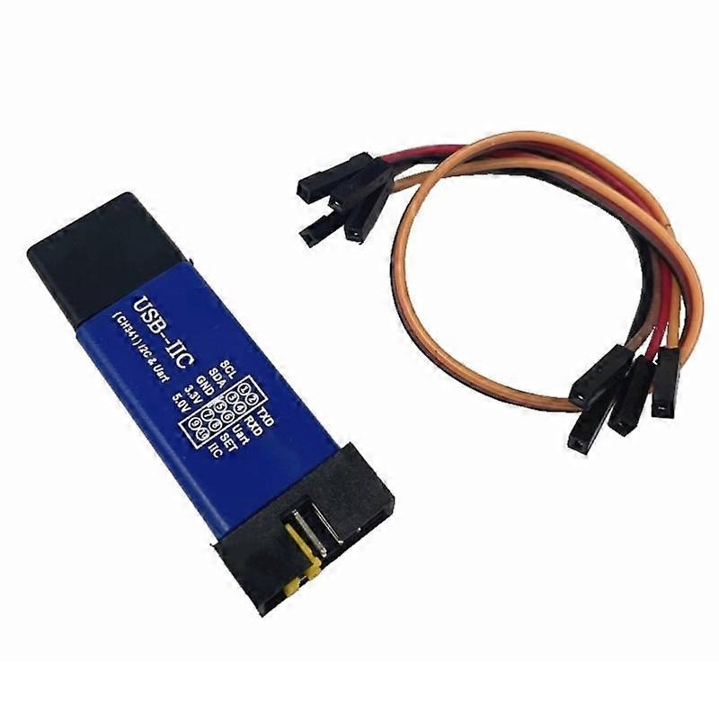 3.3V 5V Compatible USB To I2C Converter For Microcontroller Programming Supports Multiple Systems