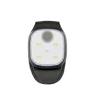 LED Clip Lamp 4 Lighting Modes Running Light Safety Warning compatible with Jogging Night Walking Fishing Hiking USB Rechargeable