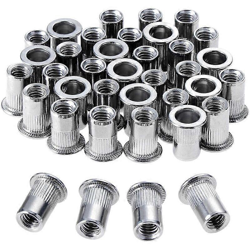 100 pcs m6 stainless steel rivets flat thread rivet nuts [MI]