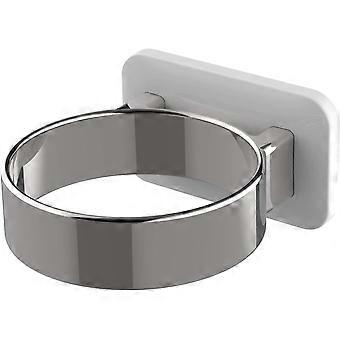 Hair Dryer Holder Silver Hair Dryer Holder, Bathroom Hair Dryer Holder, Wall Mount Hair Care Tools Rack - Extra Wide Edge