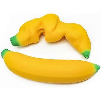 Stretchy Glue-Sand Filled Rubber Banana, Latex Soft Decompression Toy, High-Elastic Stretchable Squishy Banana Toy, Decompression Toy for Adults and