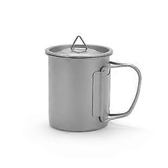 300ml Titanium Camping Mug UltraLight Foldable Coffee Cup for Travel and Outdoor Use